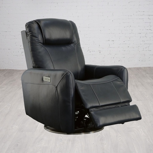 [FURN_8124] Degree Swivel Power Recliner with Power Headrest and Lumbar