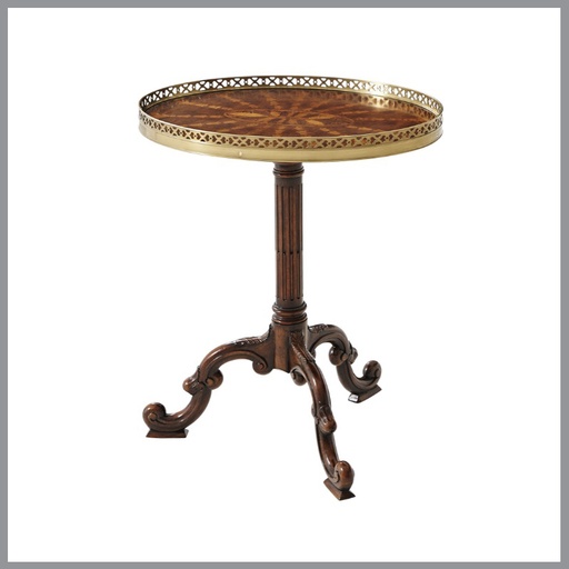 [FURN_8565] Radiating Parquetry Accent Table